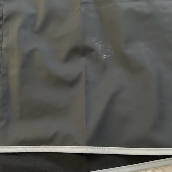 Rains Unisex Waterproof Long Reflective Jacket in Black Size L - Picture 10 of 12